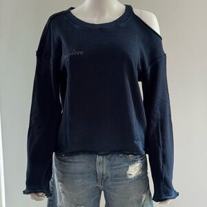 NWT Tyler Jacobs For Feel The Piece “Crazy Love” Blue Sweatshirt XS/S